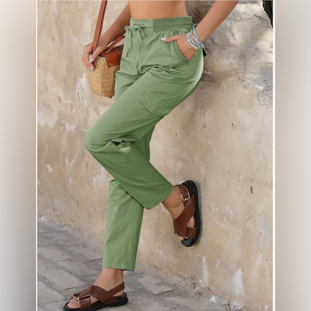 Dokotoo Womens Cargo Pants Fit High Waist Casual 4 Pocketed  Hiking Pants